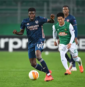 Thomas Partey in Action: Arsenal vs Rapid Vienna, UEFA Europa League 2020-21