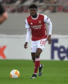 Arsenal V SL Benfica 2020-21 Prints: Thomas Partey in Action: Arsenal vs SL Benfica, UEFA Europa League (2021), Piraeus