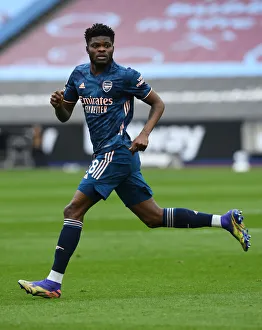 West Ham United V Arsenal 2020-21 Prints: Thomas Partey in Action: Arsenal vs West Ham United, Premier League 2020-21