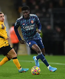 Thomas Partey in Action: Arsenal vs Wolverhampton Wanderers, Premier League 2021-22