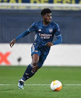 Villarreal V Arsenal 2020-21 Prints: Thomas Partey in Action: Arsenal's Europa League Semi-Final Showdown with Villarreal (Behind Closed Doors)