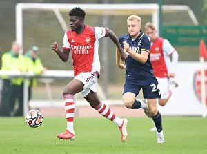 Thomas Partey in Action: Arsenal's Pre-Season Battle against Millwall