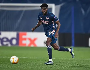 Thomas Partey in Action: Arsenal's UEFA Europa League Semi-Final vs Villarreal (Behind Closed Doors)