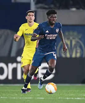 Thomas Partey in Action: Arsenal's UEFA Europa League Semi-Final vs Villarreal CF (Behind Closed Doors)