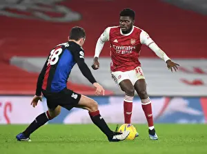 Thomas Partey in Action: Empty Emirates Stadium - Arsenal vs. Crystal Palace, Premier League 2021