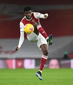 Thomas Partey in Action: Empty Emirates Stadium - Arsenal vs. Crystal Palace, Premier League 2021