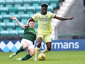 Thomas Partey in Action: Hibernian vs Arsenal Pre-Season Clash, Edinburgh, Scotland, 2021