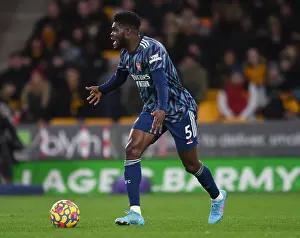 Thomas Partey in Action: Wolverhampton Wanderers vs Arsenal, Premier League 2021-22