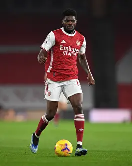 Arsenal V Manchester United 2020-21 Prints: Thomas Partey: Arsenal Star Shines at Empty Emirates Against Manchester United (Premier League 2021)