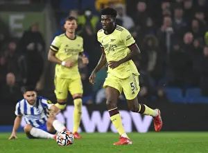 Brighton And Hove Albion V Arsenal 2021-22 Prints: Thomas Partey: Arsenal's Midfield Maestro Shines in Premier League Clash Against Brighton & Hove Albion
