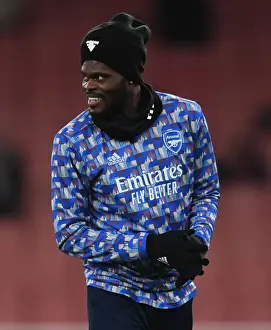 Arsenal V Liverpool Carabao Cup 2021-22 Prints: Thomas Partey: Arsenal's Midfield Powerhouse Gears Up for Carabao Cup Showdown Against Liverpool