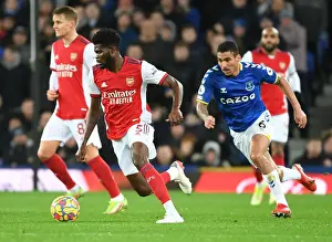 Everton V Arsenal 2020-21 Prints: Thomas Partey Breaks Past Allan: Everton vs Arsenal, Premier League 2020-21
