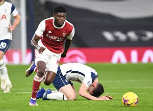 Tottenham Hotspur V Arsenal 2020-21 Prints: Thomas Partey Breaks Past Hojbjerg: Arsenal vs. Tottenham, Premier League 2020-21