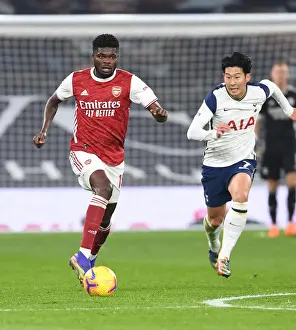 Tottenham Hotspur V Arsenal 2020-21 Prints: Thomas Partey Breaks Past Son Heung-Min: Tottenham vs. Arsenal, Premier League 2020-21
