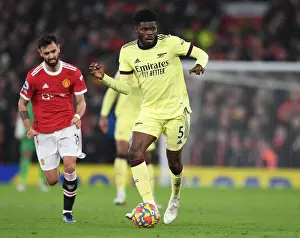 Manchester United V Arsenal 2020-21 Prints: Thomas Partey Faces Off Against Manchester United in Premier League Clash