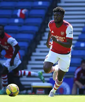 Glasgow Rangers V Arsenal 2021-22 Prints: Thomas Partey at Ibrox: Arsenal's Star Midfielder in Pre-Season Action against Rangers