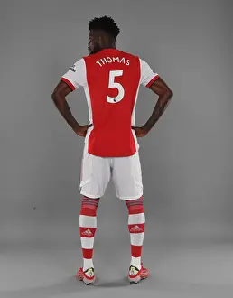 Arsenal Photocall 2021-22 Prints: Thomas Partey Kicks Off Arsenal's 2021-22 Season at London Colney