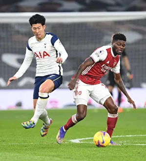 Tottenham Hotspur V Arsenal 2020-21 Prints: Thomas Partey Outsmarts Son Heung-Min