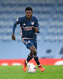 Thomas Partey: Premier League Showdown at Empty Etihad Stadium - Manchester City vs. Arsenal (2020-21)