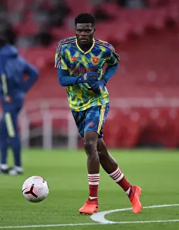 Thomas Partey Prepares for Arsenal vs Leicester Showdown at Empty Emirates Stadium (2020-21)