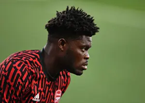 Villarreal V Arsenal 2020-21 Prints: Thomas Partey Prepares for Arsenal's Europa League Semi-Final Clash against Villarreal in Empty Estadio de la