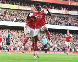 Arsenal v Nottingham Forest 2022-23 Collection: Thomas Partey Scores His Fourth: Arsenal's Unstoppable Form Against Nottingham Forest in