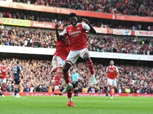 Arsenal v Nottingham Forest 2022-23 Collection: Thomas Partey Scores Stunner: Arsenal's Dominant 4-0 Win Over Nottingham Forest