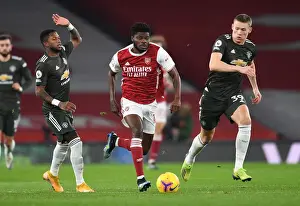 Arsenal V Manchester United 2020-21 Prints: Thomas Partey Stands Firm Against Fred and McTominay: Arsenal vs Manchester United