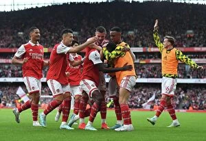 Arsenal v Nottingham Forest 2022-23 Collection: Thomas Partey Strikes Again: Arsenal's Emirates Win Against Nottingham Forest (2022-23)