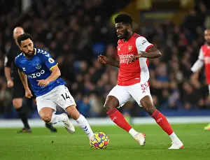 Everton V Arsenal 2020-21 Prints: Thomas Partey vs Andros Townsend: Intense Battle at Goodison Park - Everton vs Arsenal