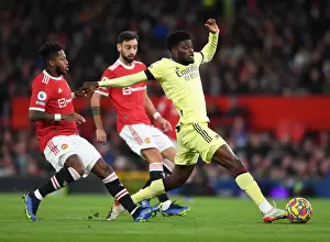 Manchester United V Arsenal 2020-21 Prints: Thomas Partey vs Fred: Intense Battle in Manchester United vs Arsenal Premier League Clash