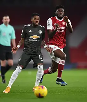 Arsenal V Manchester United 2020-21 Prints: Thomas Partey vs Fred: Intense Rivalry in Empty Emirates - Arsenal vs Manchester United