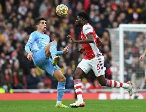 Thomas Partey vs Joao Cancelo: Heading Battle at the Emirates - Arsenal vs Manchester City, Premier League 2021-22