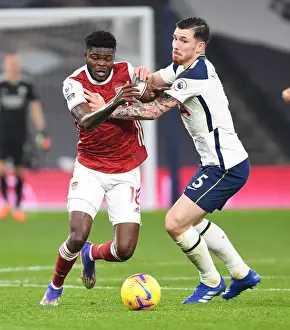 Tottenham Hotspur V Arsenal 2020-21 Prints: Thomas Partey vs. Pierre-Emile Hojbjerg: Battle in the Premier League - Arsenal vs