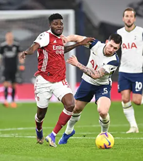 Tottenham Hotspur V Arsenal 2020-21 Prints: Thomas Partey vs. Pierre-Emile Hojbjerg Clash: Arsenal vs