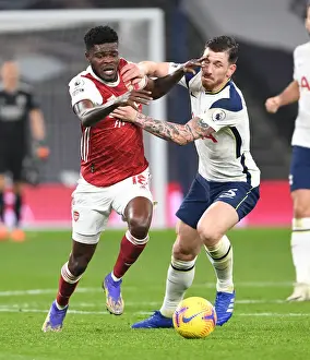 Tottenham Hotspur V Arsenal 2020-21 Prints: Thomas Partey vs. Pierre-Emile Hojbjerg: A Midfield Showdown - Arsenal vs
