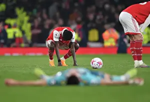 Arsenal V Southampton 2022-23 Prints: Thomas Partey's Emotional Reaction: Arsenal FC vs Southampton FC