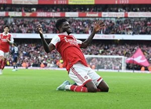 Arsenal v Nottingham Forest 2022-23 Collection: Thomas Partey's Stunner: Arsenal's 4-0 Rout of Nottingham Forest (2022-23 Premier League)