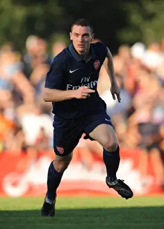 SC Columbia V Arsenal 2009-10 Prints: Thomas Vermaelen in Action: Arsenal Crushes SC Columbia 7-1 (Pre-Season Friendly)