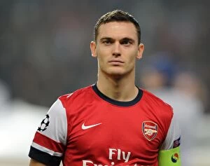 Images Dated 24th October 2012: Thomas Vermaelen in Action: Arsenal FC vs. FC Schalke 04, UEFA Champions League, 2012