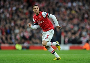 Arsenal V Tottenham Hotspur 2012-13 Prints: Thomas Vermaelen in Action: Arsenal vs. Tottenham Hotspur, Premier League 2012-13