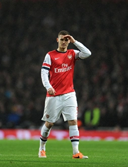 Arsenal V Chelsea 2013-14 Prints: Thomas Vermaelen in Action: Arsenal vs. Chelsea, Premier League 2013-14