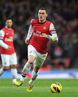 Arsenal V Swansea 2012-13 Prints: Thomas Vermaelen in Action: Arsenal vs Swansea City, Premier League 2012-13