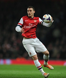 Arsenal V Swansea City 2013-14 Prints: Thomas Vermaelen in Action: Arsenal vs Swansea City, Premier League 2013-14