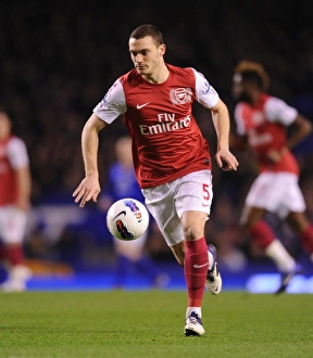 Everton V Arsenal 2011-12 Prints: Thomas Vermaelen in Action: Everton vs Arsenal, Premier League 2011-2012