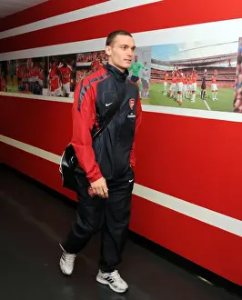 Arsenal V Aston Villa 2010-11 Prints: Thomas Vermaelen (Arsenal). Arsenal 1: 2 Aston Villa. Barclays Premier League