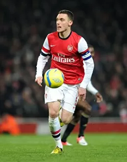 Arsenal v Swansea - FA Cup 3rd Rd Replay 2012-13 Collection: Thomas Vermaelen (Arsenal). Arsenal 1: 0 Swansea City. FA Cup 3rd Round replay. Emirates Stadium