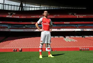 Thomas Vermaelen (Arsenal). Arsenal 1st Team Photocall. Emirates Stadium, 7 / 8 / 14