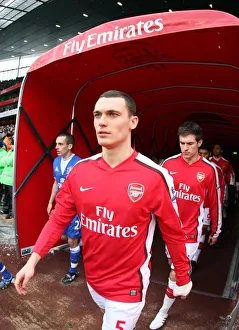 Arsenal v Everton 2009-10 Gallery: Thomas Vermaelen (Arsenal). Arsenal 2: 2 Everton. Barclays Premier League