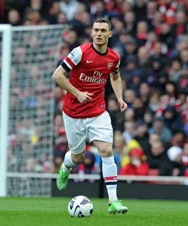 Thomas Vermaelen (Arsenal). Arsenal 3: 1 Norwich City. Barclays Premier League. Emirates Stadium